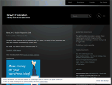 Tablet Screenshot of gravityfederation.com